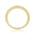 9ct gold grain set diamond half eternity ring 0.13ct