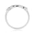 9ct white gold diamond set infinity ring 0.07ct