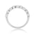 Platinum diamond set half et ring 0.10ct H/Si