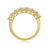 9ct gold 7 stone miracle plate diamond ring 0.25ct