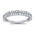 Platinum 2 row diamond set half et ring .25ct  H/SI