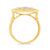 9ct gold art deco style diamond ring 0.25ct