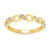 9ct gold diamond set half eternity ring 0.10ct