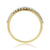 9ct gold diamond set half eternity ring 0.25ct