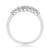 9ct white gold seven stone diamond ring 0.50ct