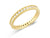 0.50ct channel set brilliant cut full diamond milgrain edge band ring