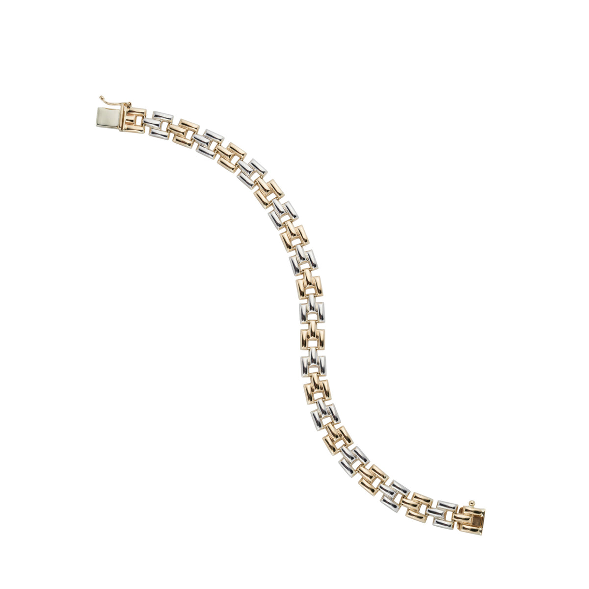 9ct Gold 2 Colour Bracelet