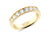 1.00ct channel set brilliant cut diamond milgrain edge band ring