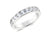 0.75ct channel set brilliant cut diamond band ring