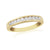 9ct gold channel set diamond half et ring 0.33ct