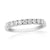 9ct white gold nine stone diamond half eternity ring 0.30ct