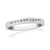 9ct white gold channel set diamond half eternity ring 0.10ct