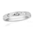 9ct white gold invisible set five stone diamond ring 0.25ct