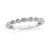 Platinum diamond set half et ring 0.10ct H/Si