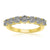 9ct gold 7 stone miracle plate diamond ring 0.25ct