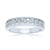 9ct white gold miracle plate half et ring diamond 0.25ct