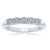 9ct white gold 5 stone miracle plate diamond ring 0.15ct