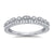 Platinum 2 row diamond set half et ring .25ct  H/SI