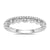 9ct white gold two row diamond set swirl half eternity ring 0.20ct