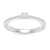 9ct white gold single stone diamond ring 0.10ct