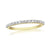 9ct gold diamond set half eternity ring 0.25ct