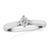 9ct white gold four claw single stone diamond ring 0.25ct