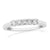 9ct white gold five stone diamond ring 0.25ct