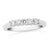 9ct white gold five stone diamond ring 0.33ct