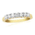 9ct gold seven stone diamond ring 0.50ct