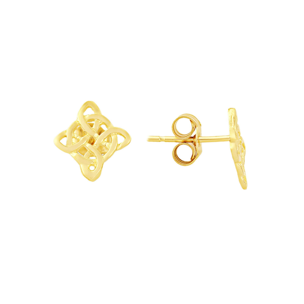 9ct gold celtic stud earrings