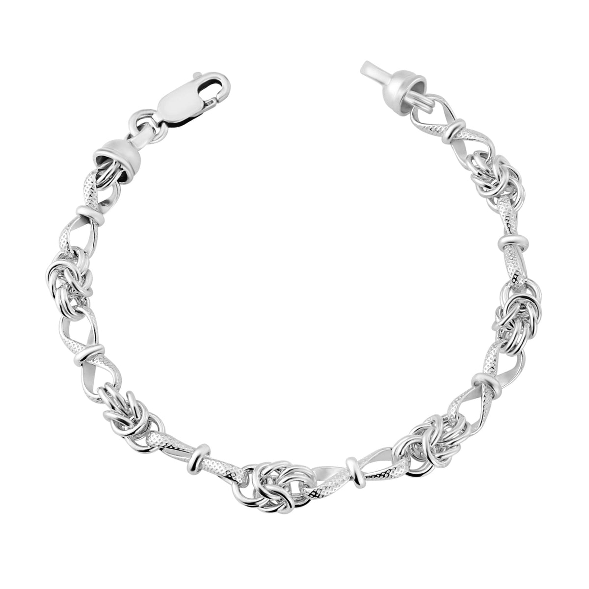 silver fancy bracelet